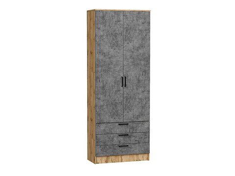 Шкаф двухстворчатый Стиль ШК-803 с ящиками Temple Stone 2S Дуб Вотан