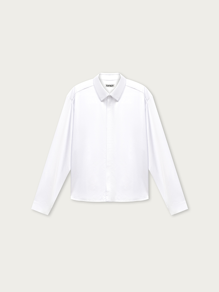 

Рубашка Теренс укороченная, Белый