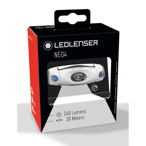 Фонарь налобный Led Lenser Neo 4, синий, светодиодный, AAAx3 (500914)