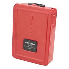 Набор сверл по металлу 1-10мм 19шт DIN338 HSS-G 135° (мет. кейс) H-Tools 214214HT