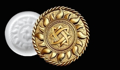 Силиконовый молд Славянский Оберег звезда Руси (Квадрат Сварога) в солнце