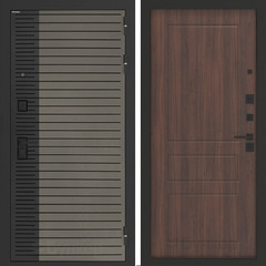Входная металлическая дверь Бункер BN-15 Веллюто кофе / ФЛ- 116 Орех бренди