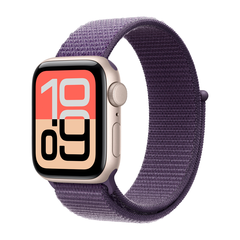 Умные часы Apple Watch SE 3 (2025) GPS, 40mm, Starlight Aluminium Case with Purple Fog Sport Loop