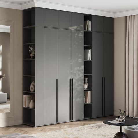 Комплект шкафов Норд №5 Графит / Графит