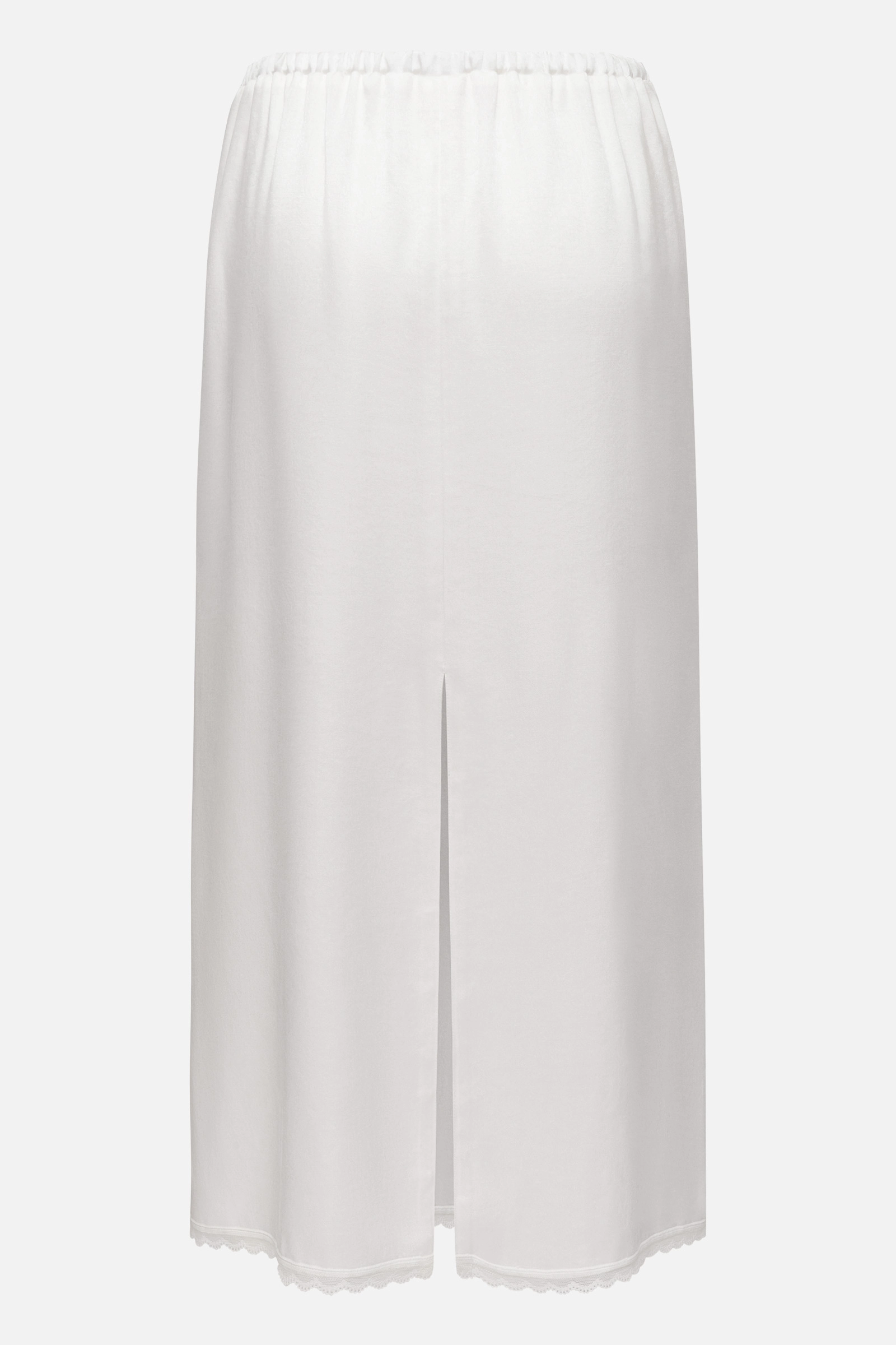 Юбка из купры с кружевной окантовкой