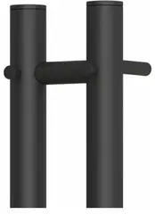 Полотенцесушитель электрический Point Деметра PN12812B П3 80x1200 диммер справа, черный