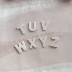 Подвески буквы T, U, V, W, X, Y, Z перламутр, 10 мм, 1 шт, П668, П669, П670, П671, П672, П673, П674