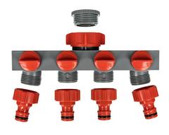 Разветвитель QUATTRO ELEMENTI 4-х канальный, внутр. резьба 3/4