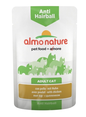 Паучи Almo Nature Functional - Anti-Hairball with Chicken