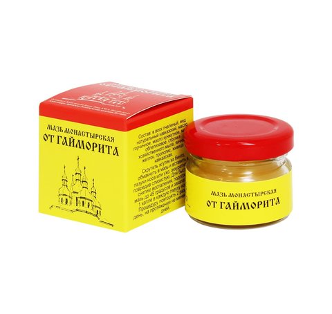 Мазь Монастырская "От гайморита" Архыз. Премиум Стекло 28 мл.