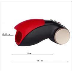 Мастурбатор мужской Fun factory COBRA LIBRE II, черно-красный