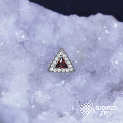 Shine Triangle Red & Crystal