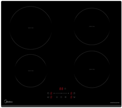 Варочная панель Midea MIH64707F, индукционная, стеклокерамическая, 4 конфорки, черная