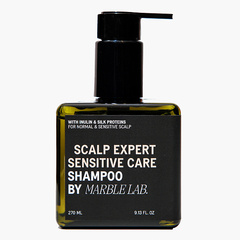 Marble Lab Восстанавливающий бессульфатный шампунь с инулином и протеинами шелка, 270 мл