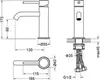 Aquatek AQ1310CR смеситель для раковины 89 без донного клапана