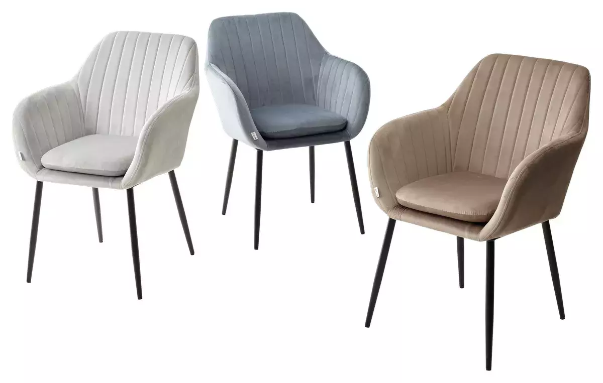 Стул ALABAMA BLUVEL-40 BEIGE, велюр / черный каркас М-City