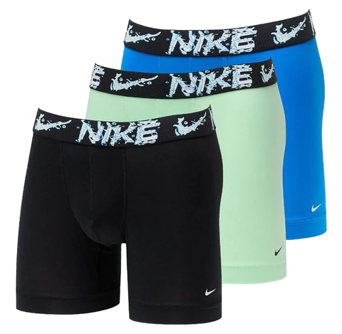 Боксерки теннисные Nike Dri-Fit Essential Micro Boxer Brief 3P - blue/green/black