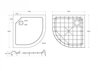Cezares TRAY-SMC-R-80-550-150-W Душевой поддон из стеклокомпозита (SMC)
