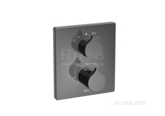 INSIGNIA Смеситель термостатический для ванны-душа скрытого монтажа (для установки с RocaBox A525869403), Titanium Black Roca 5A0C3ACN0 фото