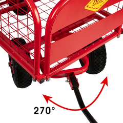 Тележка DDE Трансформер 200 ручная четырехколесная с бортами