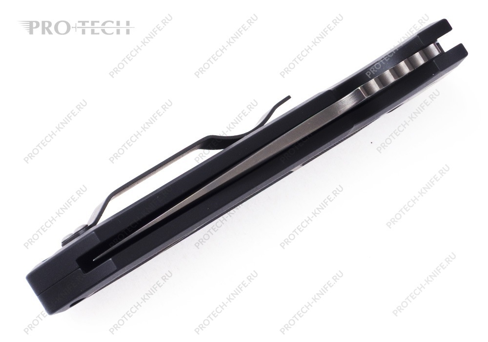 Нож Pro-Tech Rockeye Textured Black Smoky Gray DLC 3V Exclusive - фотография 