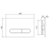 BelBagno BB8001CHR/SC/BB002-80/BB005-PR-CHROME Комплект 3 в 1 Унитаз подвесной с сиденьем BelBagno TRE BB8001CHR/SC + Система инсталляции для унитазов BelBagno BB002-80  с кнопкой смыва BB005-PR-CH
