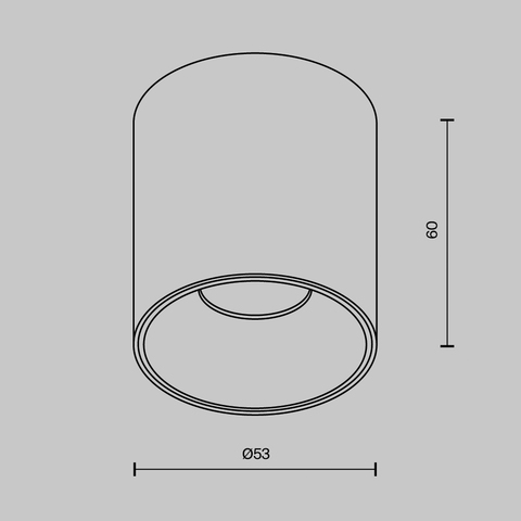 Потолочный светильник Maytoni Alfa led C064CL-5W4K-RD-B