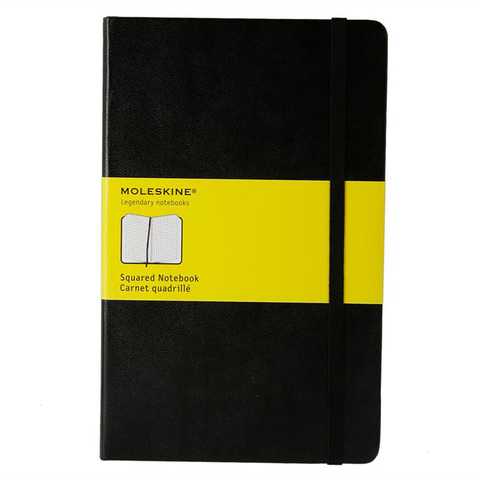 Блокнот Moleskine Classic Large, цвет черный, в клетку