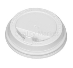 Крышка 90 мм "Каштан" для горячих напитков с клапаном (белая) (2000шт/кор)