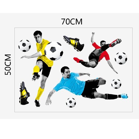 Спорт 3D наклейка футболисты