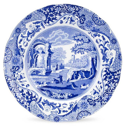 Тарелка акцентная 23см Spode Голубая Италия