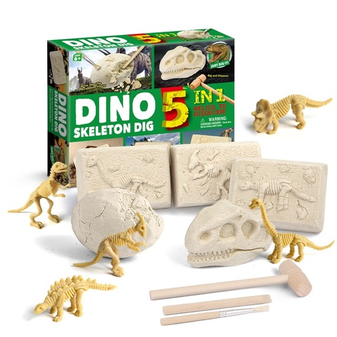 5 in 1 Dino Skeleton Dig Kits