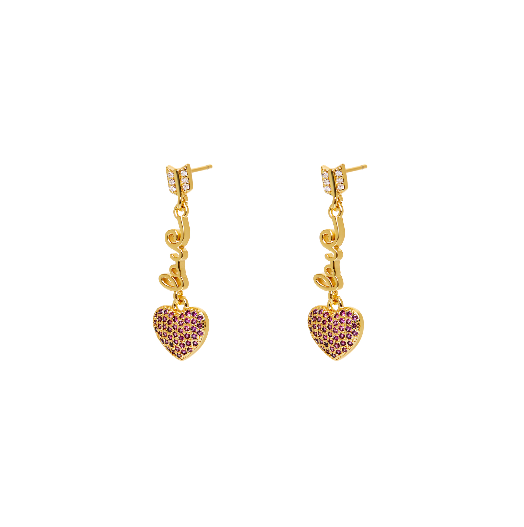 цена DÉJÀ VU Серьги Lovable Heart Earrings – Red