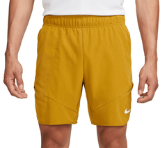 Теннисные шорты Nike Dri-Fit Advantage Short 7in - bronzine/lime blast/white