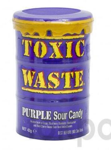 TOXIC WASTE Purple Sour Candy Ассорти (виноград, ежевика, черника, черная смородина, черная черешня)
