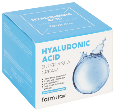 Суперувлажняющий крем с гиалуроновой кислотой Hyaluronic Acid Super Aqua Cream FARMSTAY