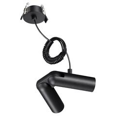 База встраиваемая для ввода питания с гибким угловым соединителем «L» и проводом-подвесом Novotech GLAT 359386 KONST NT24