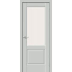 Купить Межкомнатная дверь ПЭТ Неоклассик-33 Grey Silk остеклённая