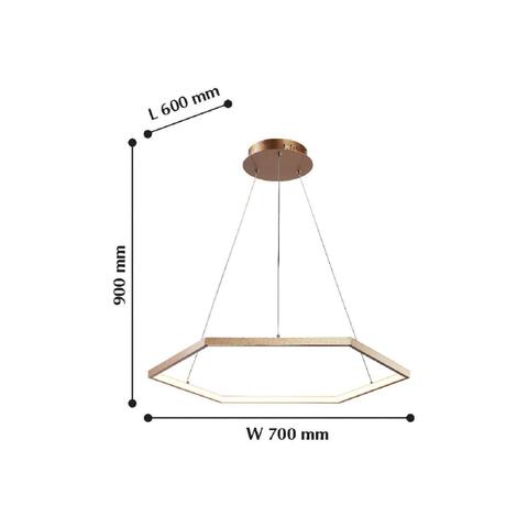 Подвесная светодиодная люстра Favourite Hexagon 2103-6P