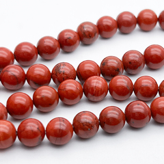 Яшма красная бусины, диаметр около 8,5-8,7 мм, цена за 21-22 шт (1/2 нити)