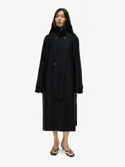Пальто PANASIAN OVERSIZE COAT BLACK