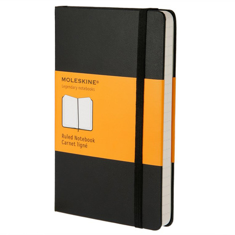 Блокнот Moleskine Classic Pocket, цвет черный, в линейку