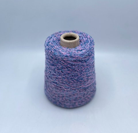 Paima SRl (пр.Италия),art-Ritorto boucle 650м/100гр, 80% Хлопок, 20% Полиамид, цвет-Розовый+голубой мультиколор, арт-36527