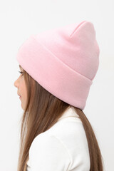 шапка  для девочки  КВ 20397/ш/светлая астра