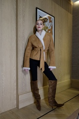 Куртка кожаная зимняя