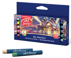 
          Пастель масляная Erich Krause 10 цветов, картонная упаковка, европодвес, "Metallik"