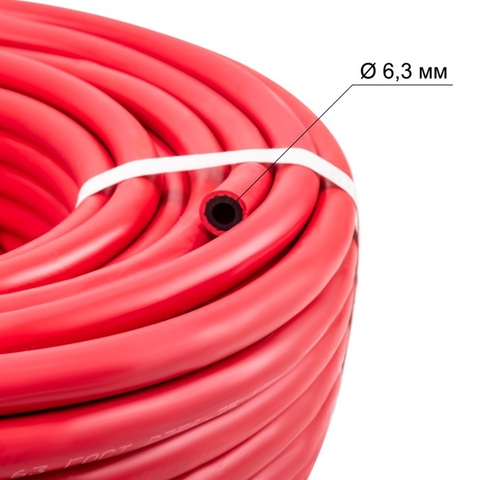 Рукав ацетил./пропан. d 6 /40м/ красн.