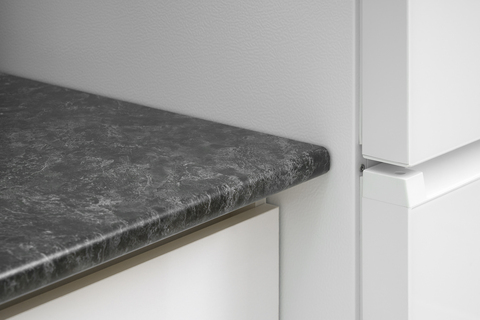 Кухня Челси 2,0м Белый глянец холодный/Белый (Кастилло)