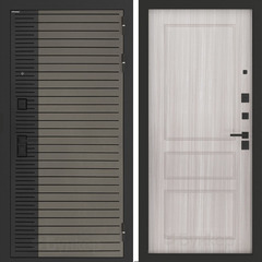 Входная металлическая дверь Бункер BN-15 Веллюто кофе / ФЛ- 116 Сандал белый