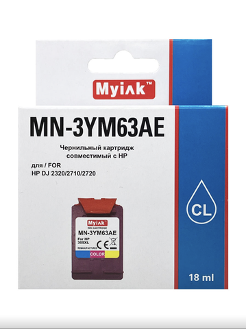 Картридж Myink 305XL 3YM63AE для HP DJ 2320/2710/2720 (R) Color (18ml)